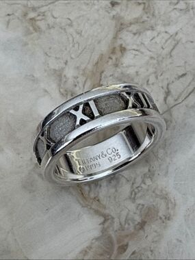 Tiffany & Co. Atlas Ring 925 Sterling Silver